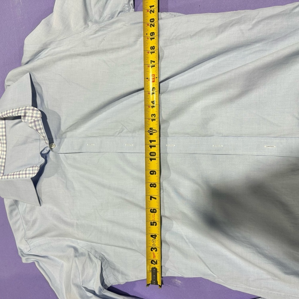Classic Light Blue Men's Dress Shirt - Picture 5 of 7
